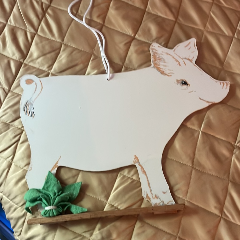 Love Pigs? Dry eraser board hangs on rope
